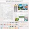 Paint by Numbers Kits for Adults – 2 Canvas Set DIY Acrylic Painting Kit, Beginner-Friendly Relaxing Paint by Number Art Set with Premium Brushes & Colors for Home Wall Decor